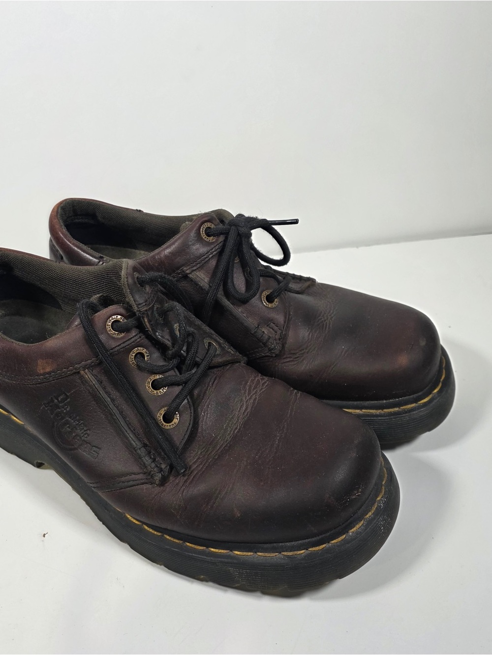 Dr Martens DMs 8A17 SZ 10 UK 9 US Mens Brown Leather Lace Up Casual Oxford Shoes